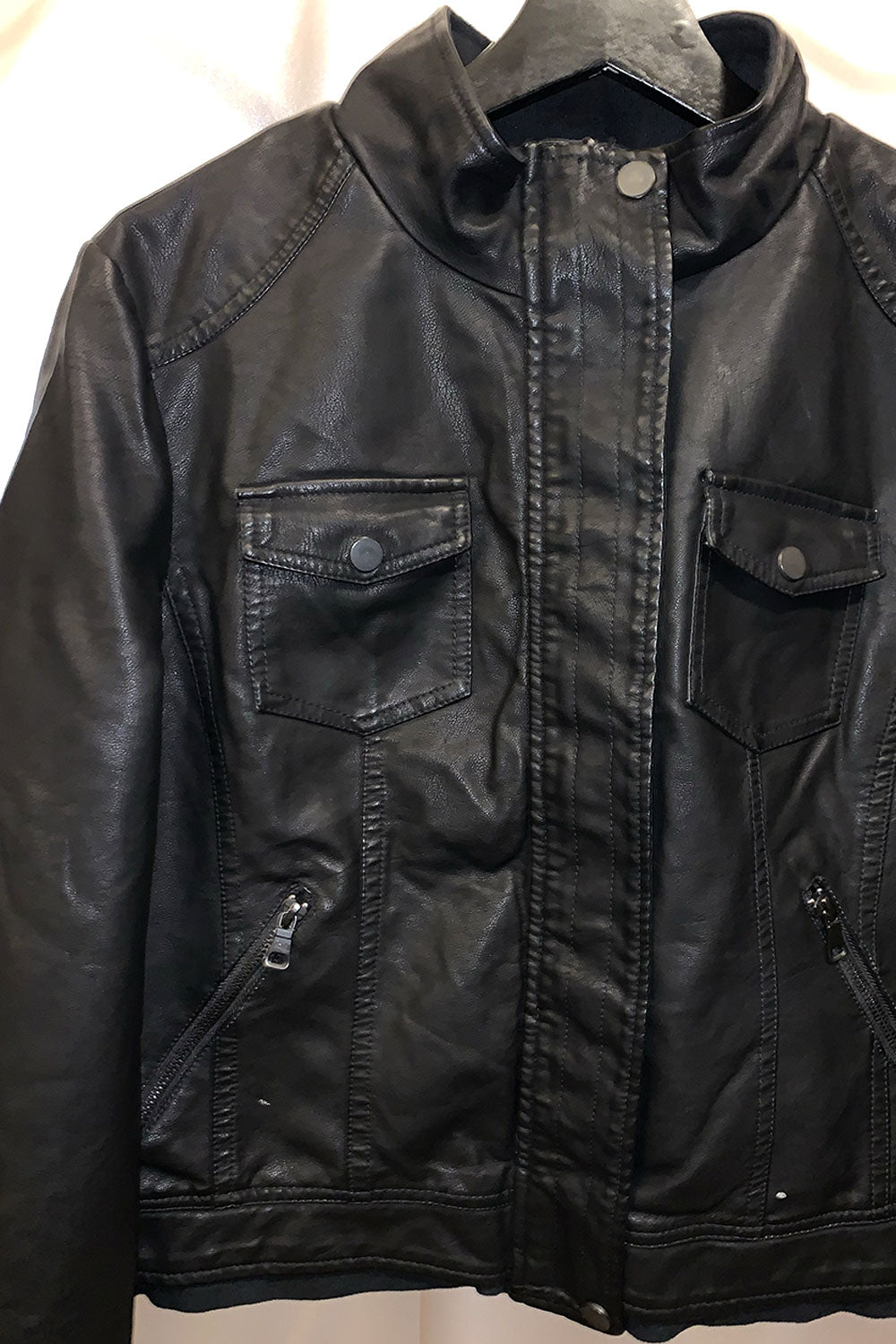 JENNA VEGAN LEATHER JACKET
