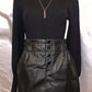 ELECTRA VEGAN LEATHER SKIRT