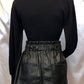 ELECTRA VEGAN LEATHER SKIRT
