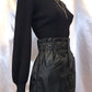 ELECTRA VEGAN LEATHER SKIRT