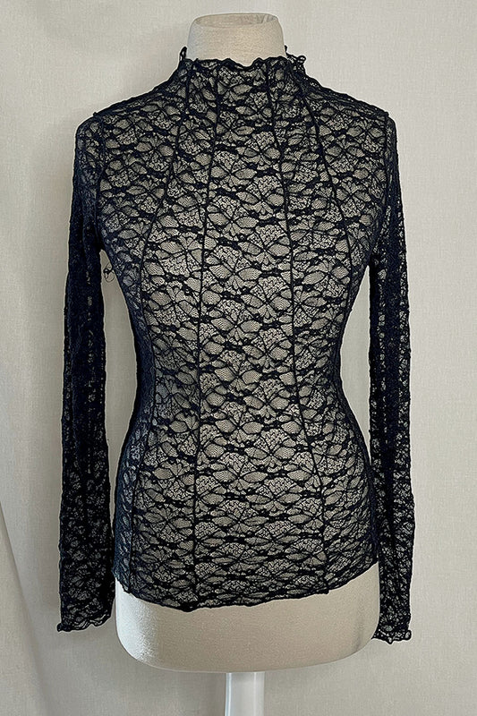 LETTY SHEER LACE TOP