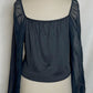PLUS LORENA COWL NECK TOP