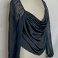 PLUS LORENA COWL NECK TOP
