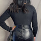LUPITA FAUX LEATHER SKIRT