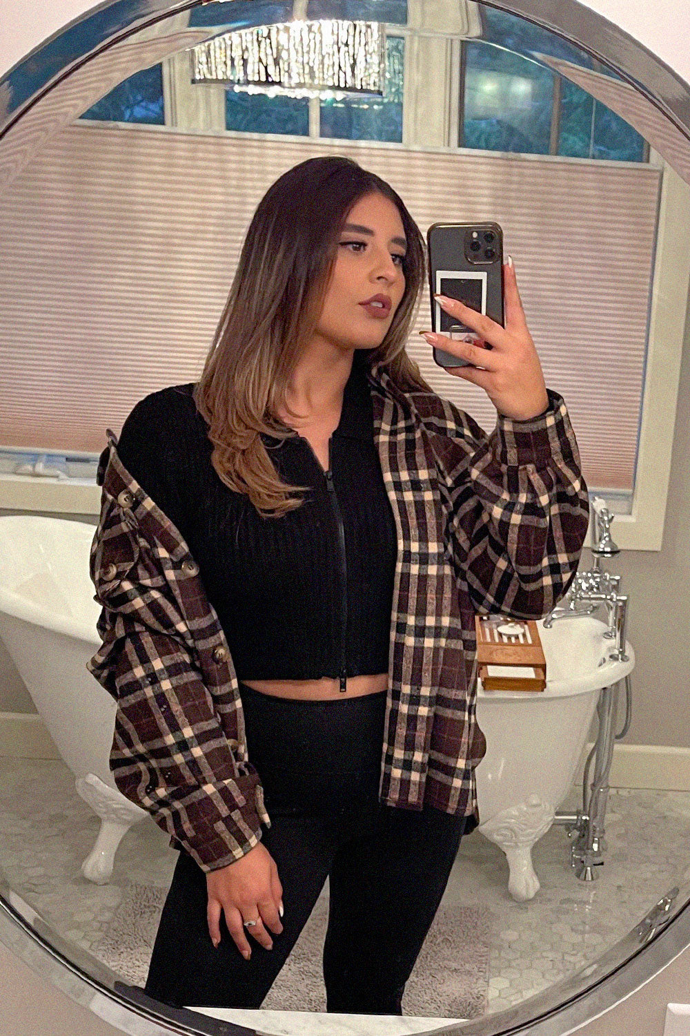MAITE ZIPPER TOP