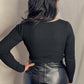 MARYSOL BUSTIER LONG SLEEVE BODYSUIT
