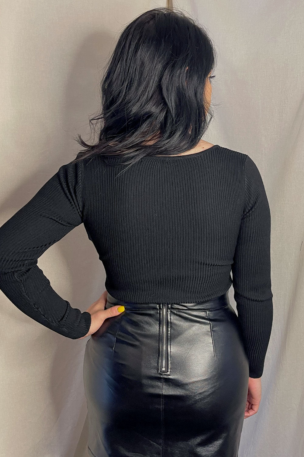MARYSOL BUSTIER LONG SLEEVE BODYSUIT