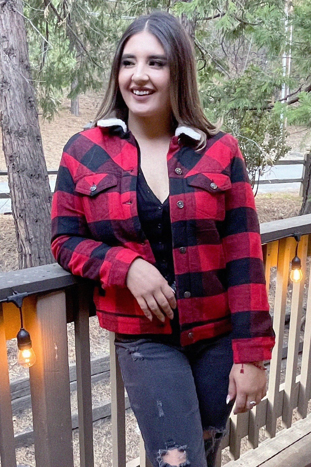 MERCEDES PLAID JACKET