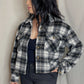 MICHELLE PLAID CROP JACKET
