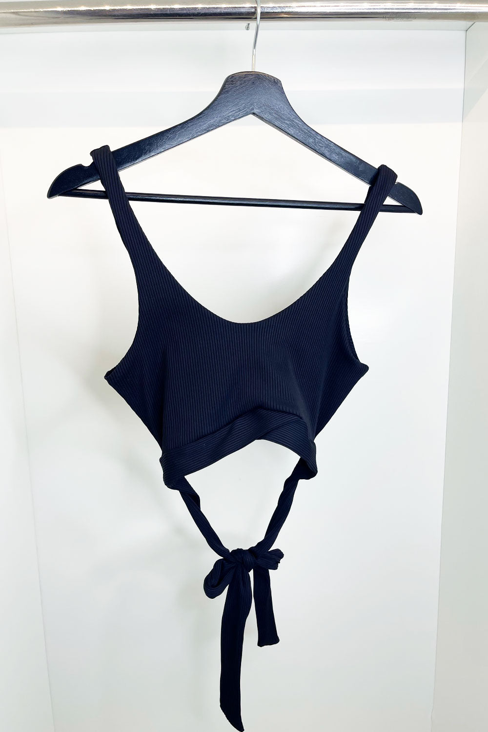 Simply Undeniable Tie-Back Bustier Bodysuit (Black)