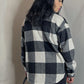 NICOLE OVERSIZED PLAID SHACKET - BLACK