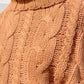 REGINA TURTLENECK SWEATER - RUST