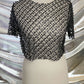 REINA MESH PEARL CROP TOP