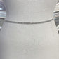 RHINESTONE SINGLE BELT SILVER