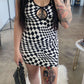 STACEY CHECKERED DRESS