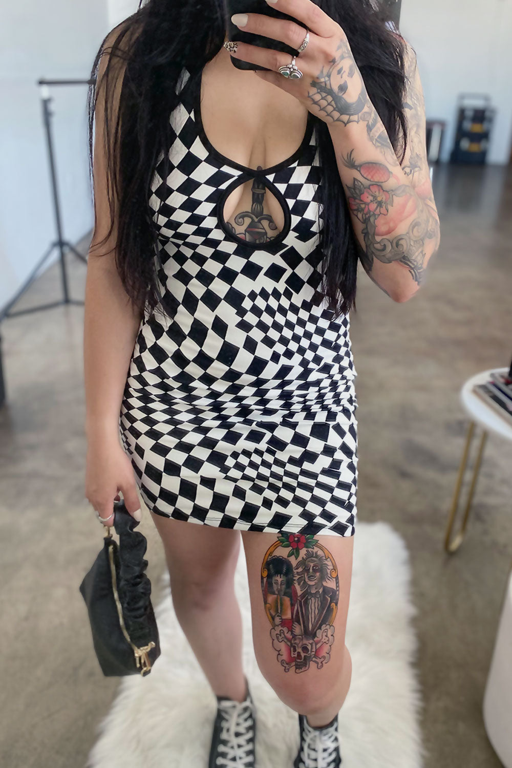 STACEY CHECKERED DRESS