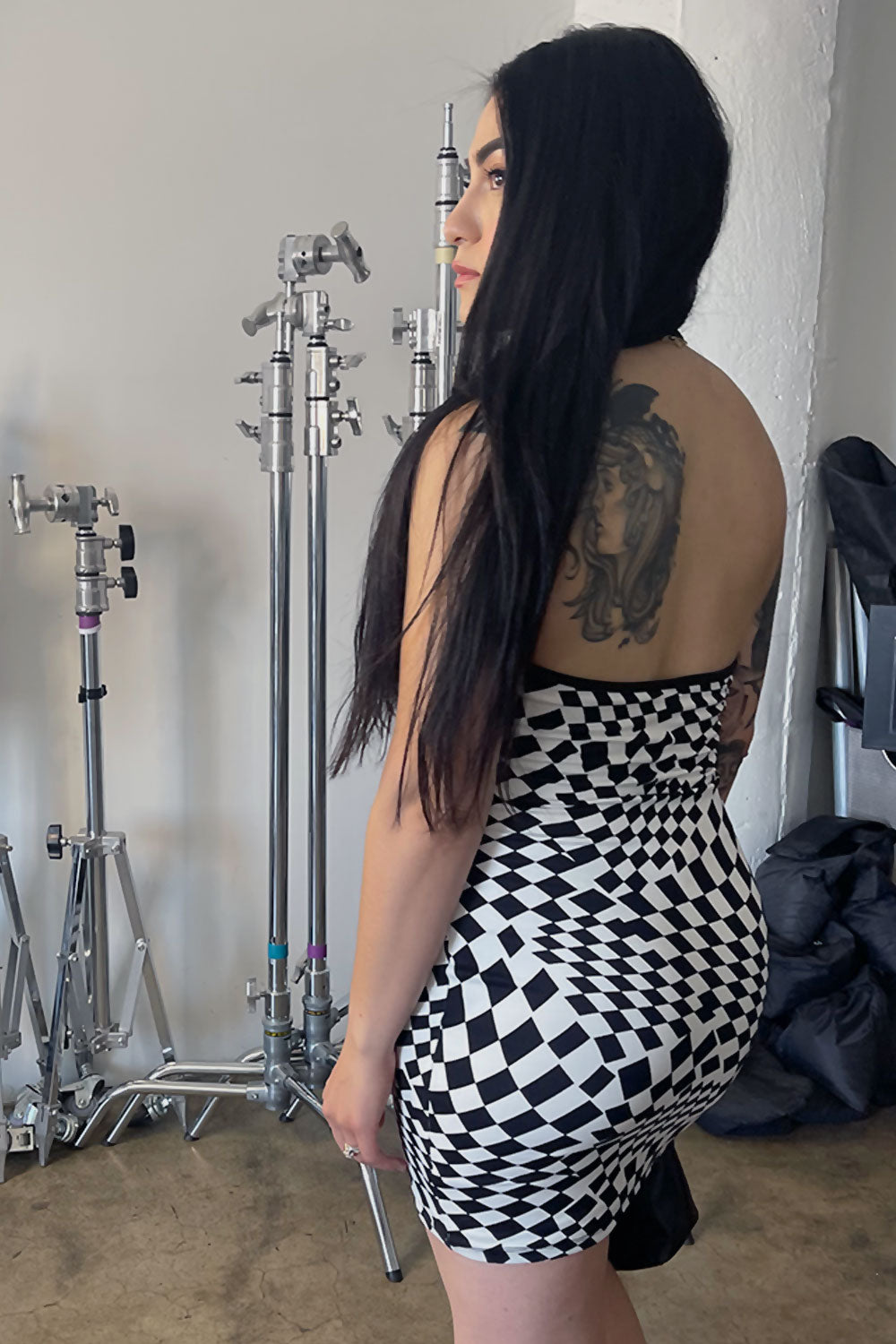 STACEY CHECKERED DRESS