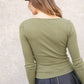 KYLIE TOP (MILITARY GREEN)