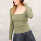 KYLIE TOP (MILITARY GREEN)