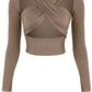 MARIANNA CRISS CROSS TOP (MOCHA)
